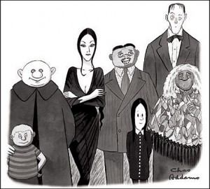 family-picture The Addams Family as drawn by Charles Addams